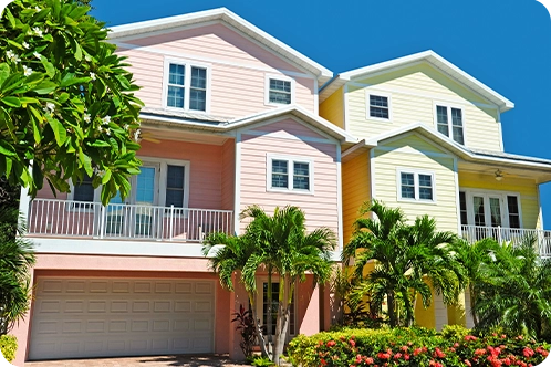 exterior of beach house