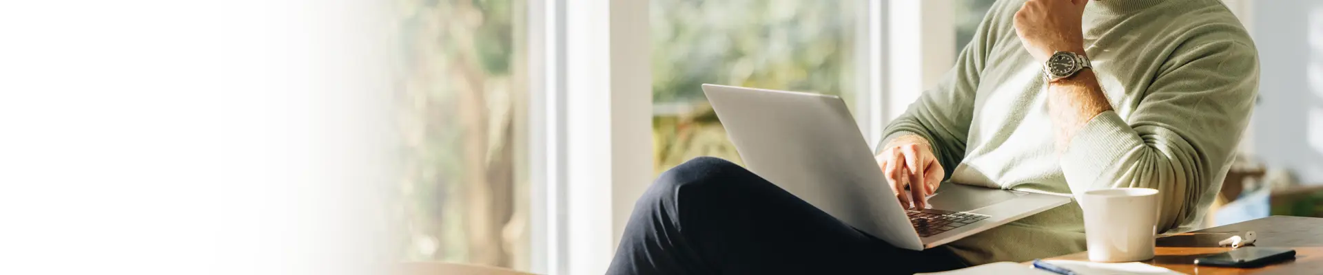 A person working on a laptop